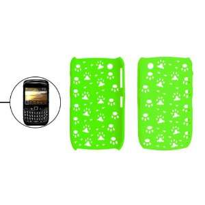  Gino Dog Paw Hard Plastic Green Back Cover for Blackberry 