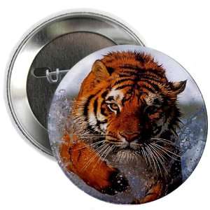  2.25 Button Bengal Tiger in Water 