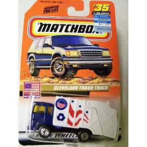  1999 Matchbox USA Cleveland Trash Truck #35 of 100 Toys & Games