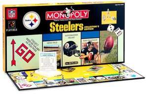   & NOBLE  PITTSBURG Monopoly Pittsburgh Steelers Game by USAopoly