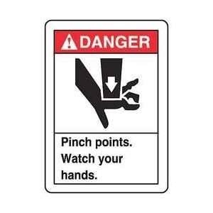   pinch Points.watch Your Hands,14x10   ACCUFORM SIGNS 