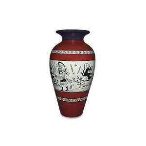  Ceramic vase, Deer Hunt