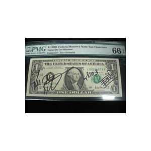   Signed Ritenour, Lee $1 2001 Federal Reserve Note