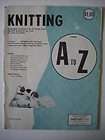 How to Knit photos A to Z guide to knitting