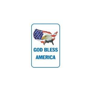  3x6 Vinyl Banner   God bless America 