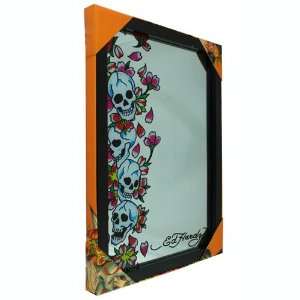 Ed Hardy Rosey Skulls Bar Mirror 