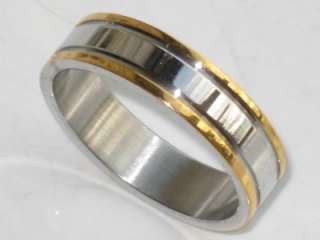 mans womens 2tone 4MM 7mm wedding ring band str254  