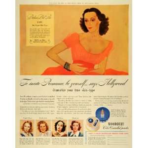  1941 Ad Woodbury Cosmetics Makeup Dolores Del Rio Mexican 