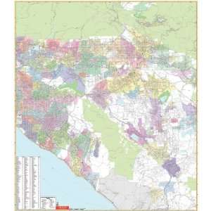  Map 762552263 San Bernardino & Riverside CA Vicinity Wall Map 