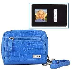  WalletBe Womens Accordion Croco Embossed Leather Wallet w 
