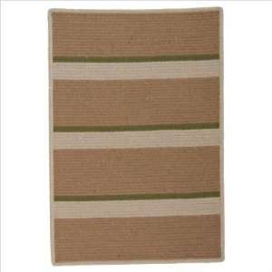   Stripe Aplaca / Basil Braided Rug Size 5 x 7