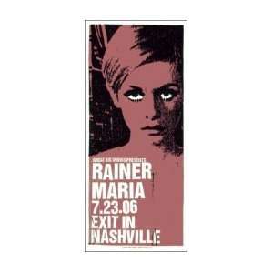  RAINER MARIA   Limited Edition Concert Poster   by Print 