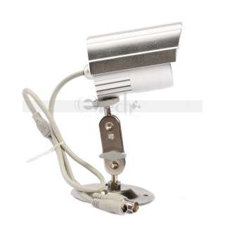 HD CCD 420TVL 24 IR LED Waterproof Security Camera Silver