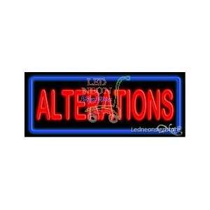  Alterations Neon Sign 13 Tall x 32 Wide x 3 Deep 