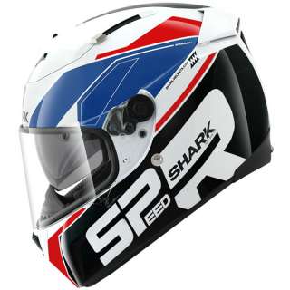 Shark Speed R Motorcycle Helmet   Sauer   Wht/Blu/Red  