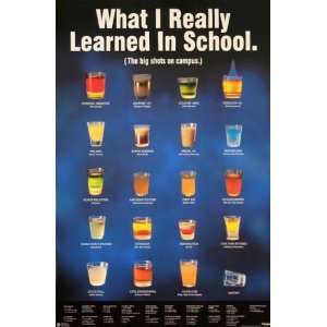  What I Learned In School Shots 24 X 36 Poster ***Dup 