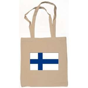 Finland, Finnish Flag Tote Bag Natural
