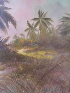   Seascape Oil Painting   Fine Frame, Listed Sarasota FL, Arlie Gray 75