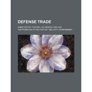 Defense trade arms export control vulnerabilities and inefficiencies 