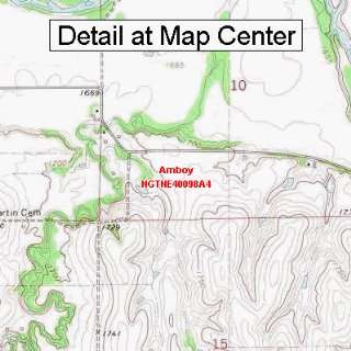  USGS Topographic Quadrangle Map   Amboy, Nebraska (Folded 