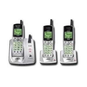  VTECH IA5862 THREE HANDSET CORDLESS PHONE SYSTEM WITH 