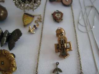   of Jewelry Lockets, Enamel, Earrings, Watch Chains, Pins, +++  