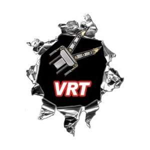  Mini Ripped Torn Metal Decal VRT Vehicle Rescue Team   12 