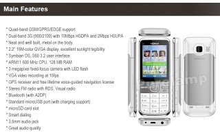 NEW NOKIA C5 3G 3MP GPS FM Unlocked CELL PHONE 758478024409  