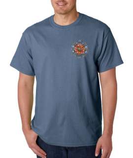 Fire Rescue Firefighter Emblem 100% Cotton Tee Shirt  