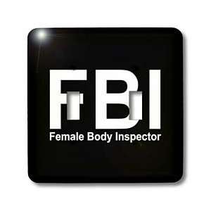   Body Inspector Black   Light Switch Covers   double toggle switch