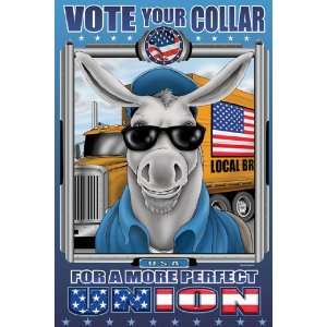  Vote Your Collar for a More perfect Union 24X36 Giclee 