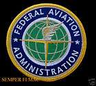 RARE FEDERAL AVIATION ADMINISTRATION FAA HAT PATCH AIR
