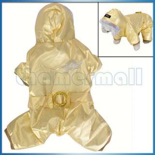 Pet Dog Hoodie Hooded Winter Warm Coat Jumpsuit Clothes Apparel 