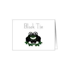 Black Tie Invitation Card