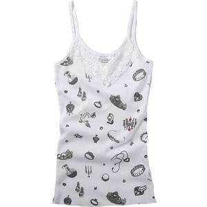    Fox Racing Womens Charmed Life Lace Cami   Large/White Automotive