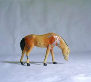 Horse Grazing Lead Toy Figure Limited Depose France  
