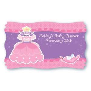  Pretty Princess   Set of 8 Personalized Baby Shower Name 