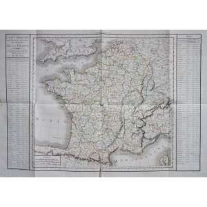  Mentelle Map of France   Large (1804)