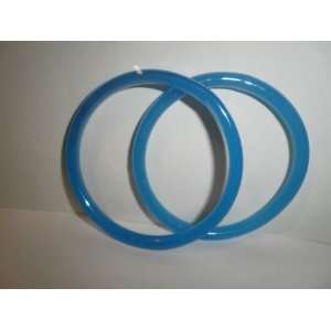 Bangles Jade Style Glass (2 in a Set) Aqua