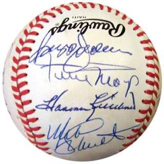 500 HR Club Autographed Signed NL Baseball Mantle Mays PSA/DNA #J27017 