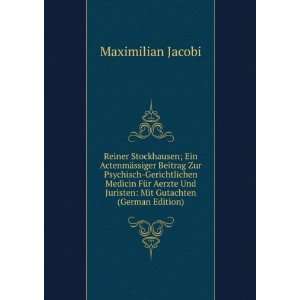   Und Juristen Mit Gutachten (German Edition) Maximilian Jacobi Books