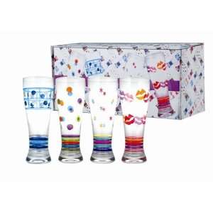  MoMo Panache Collectible Drink Me Set of 4 Hand Blown 