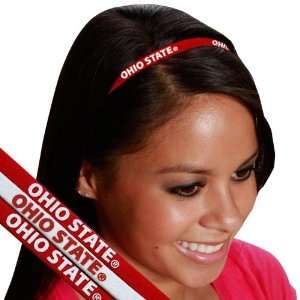  Ohio State Buckeyes 3 Pack Elastic Headbands Sports 