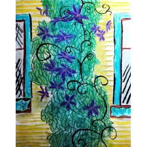  Climbing Purple Vines Fine Art Giclee Print