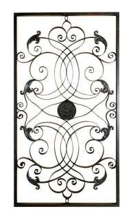 Large Medallion Iron Scroll WALL GRILLE Door 61x33 NEW  