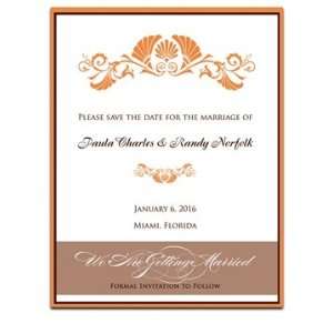  300 Save the Date Cards   Vizcaya Copper