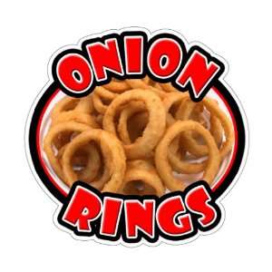  ONION RINGS Concession Decal sign stand cart fried ring 