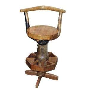  Ox Yoke & Wagon Wheel Bar Stool 16x39