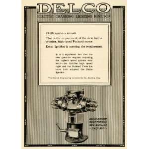 1915 Ad Electric Crank Delco Ignition Packard Cadillac Motor Dayton 