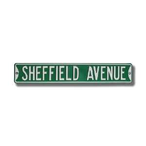  CHICAGO CUBS SHEFFIELD AVENUE Authentic METAL STREET 